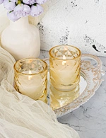 LED glass candle
